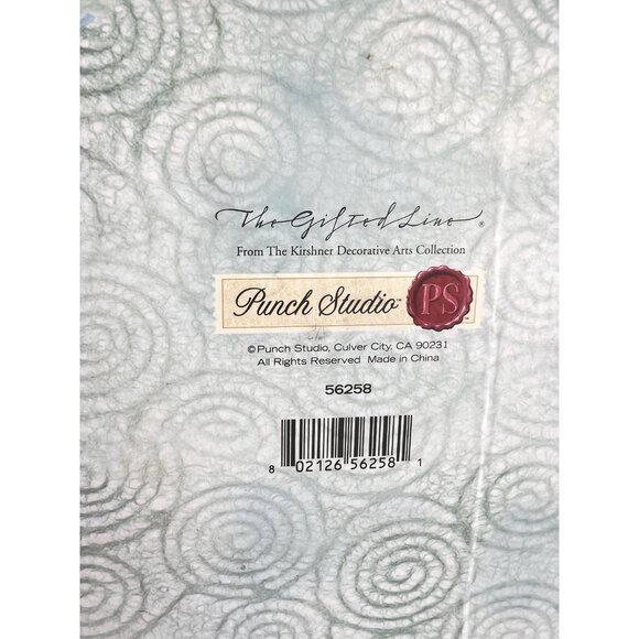 Peacock Gift 4 Pc Set Punch Studios Keepsake Box Lined Journal Layered Notes - Picture 7 of 11